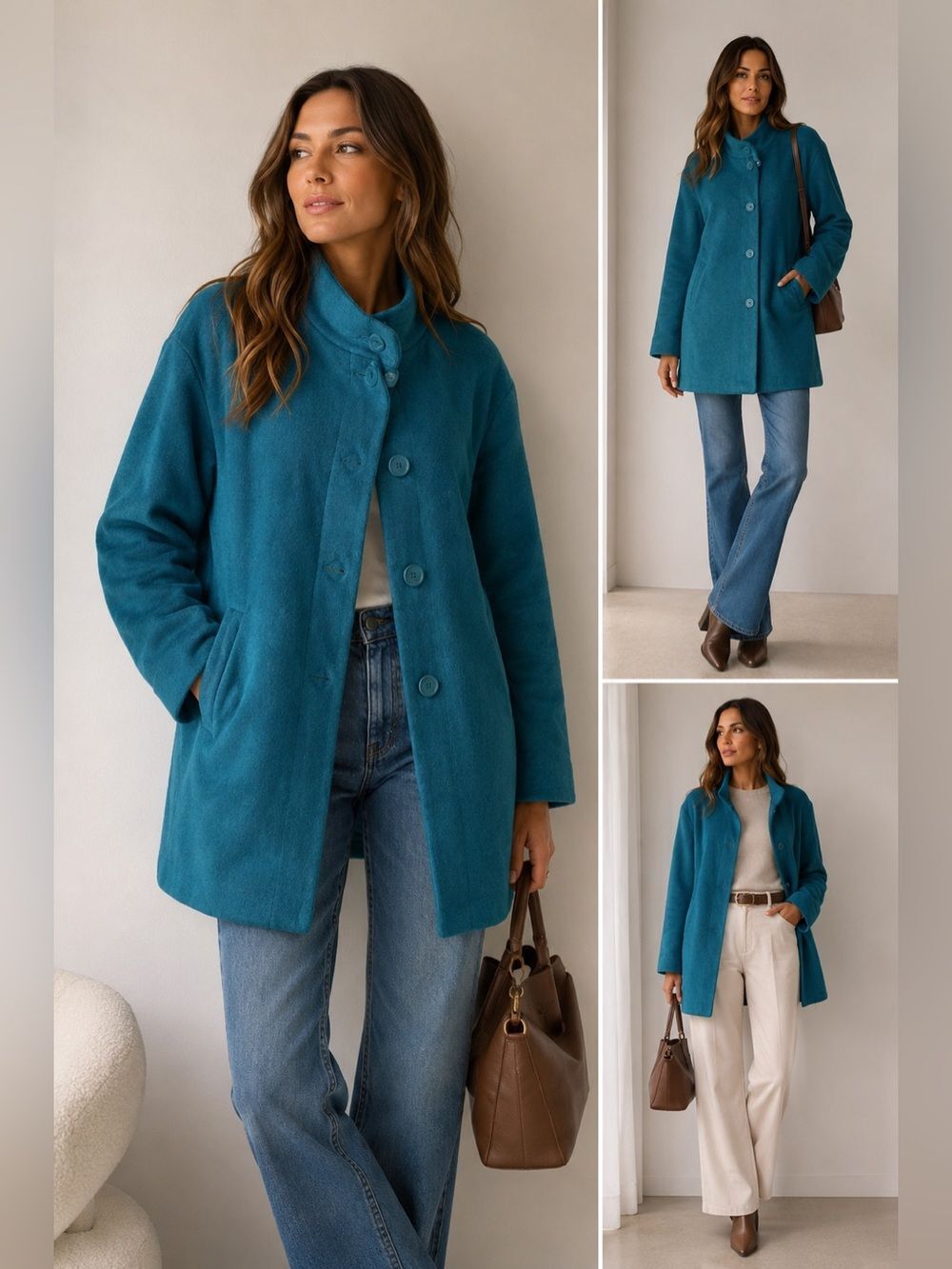 Tudor Court Women’s Bohemian Fleece Lined Jacket Coat Size 3X